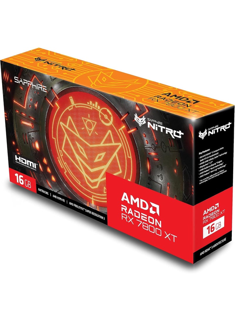 Sapphire 11330-01-20G Nitro+ AMD Radeon RX 7800 XT Gaming Graphics Card with 16GB GDDR6, AMD RDNA 3 - Image 2
